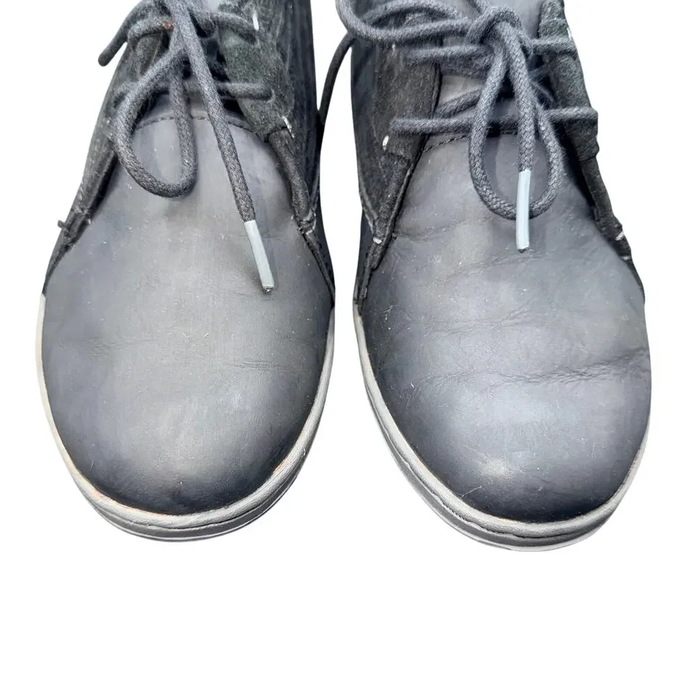 Merrell Black Leather Lace Up Casual Shoes Women’s Size 7.5 Select Grip